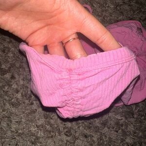 Better Be, pink, runched tank top/crop top. Size large, but fits more like a S.